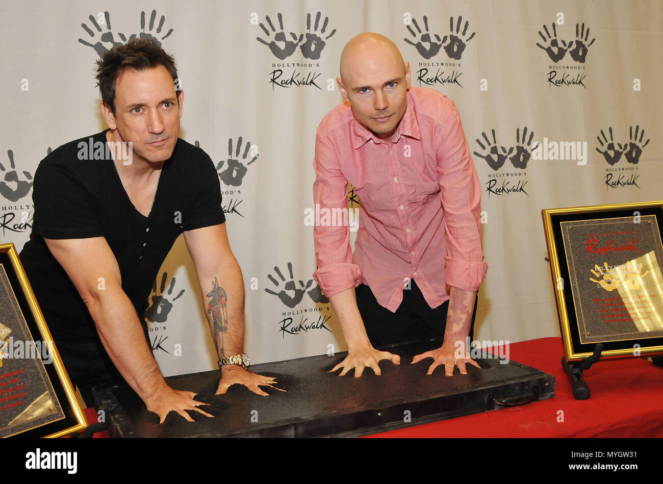 Smashing Pumpkins Inducted on the Hollywood RockWalk In Los