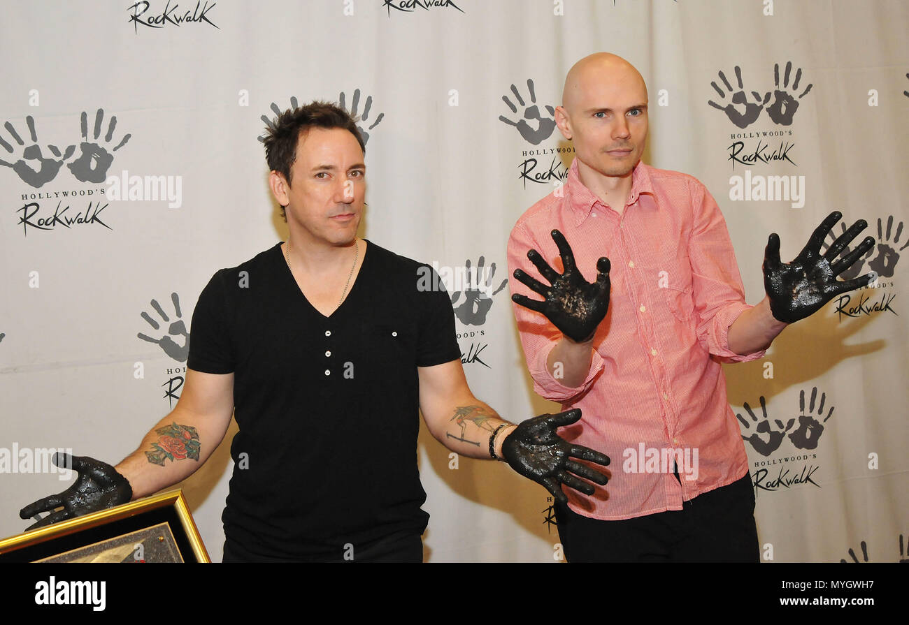 Smashing Pumpkins Inducted on the Hollywood RockWalk In Los