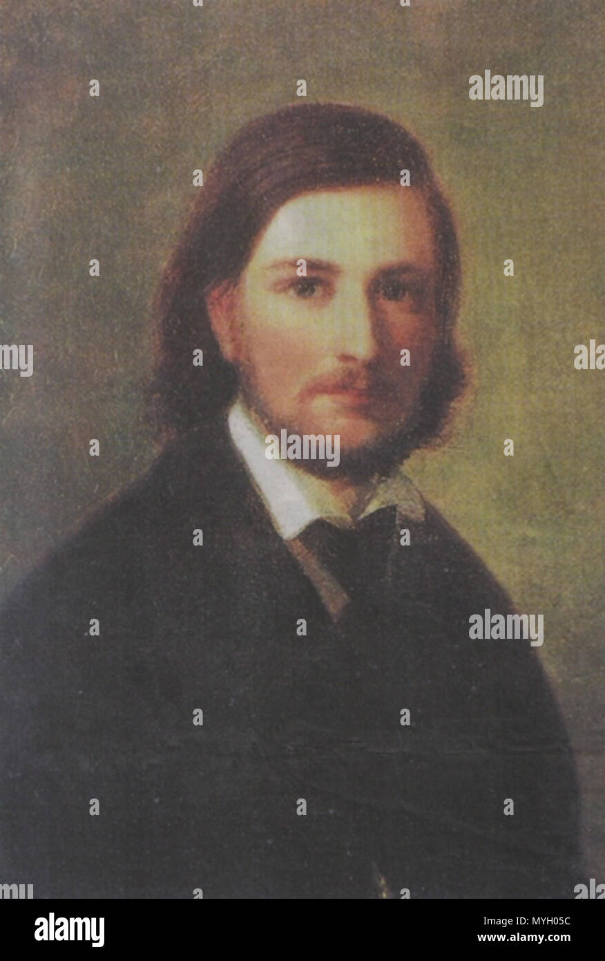 . Portrait of the painter Jacobus Johann(es) Bucksath (18291890) who