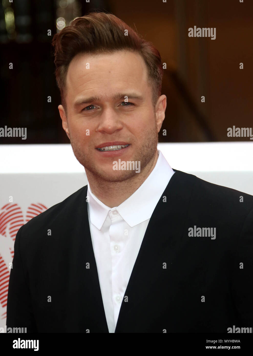 Mar 6, 2018 - Olly Murs attending The Princes Trust and TK Maxx & Homesense Awards 2018  in London, England, UK Stock Photo