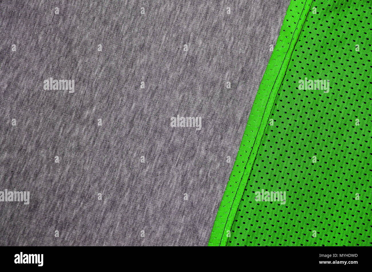 Textile Rmpled Top view of cloth textile surface. Close-up rumpled heater and knitted ...