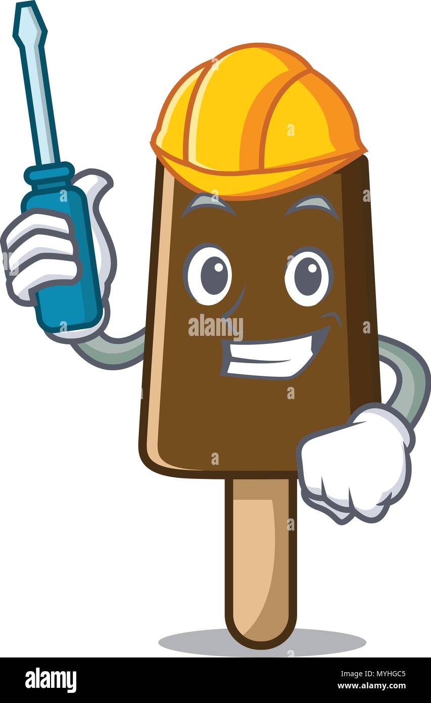 Automotive chocolate ice cream mascot cartoon Stock Vector Image & Art ...