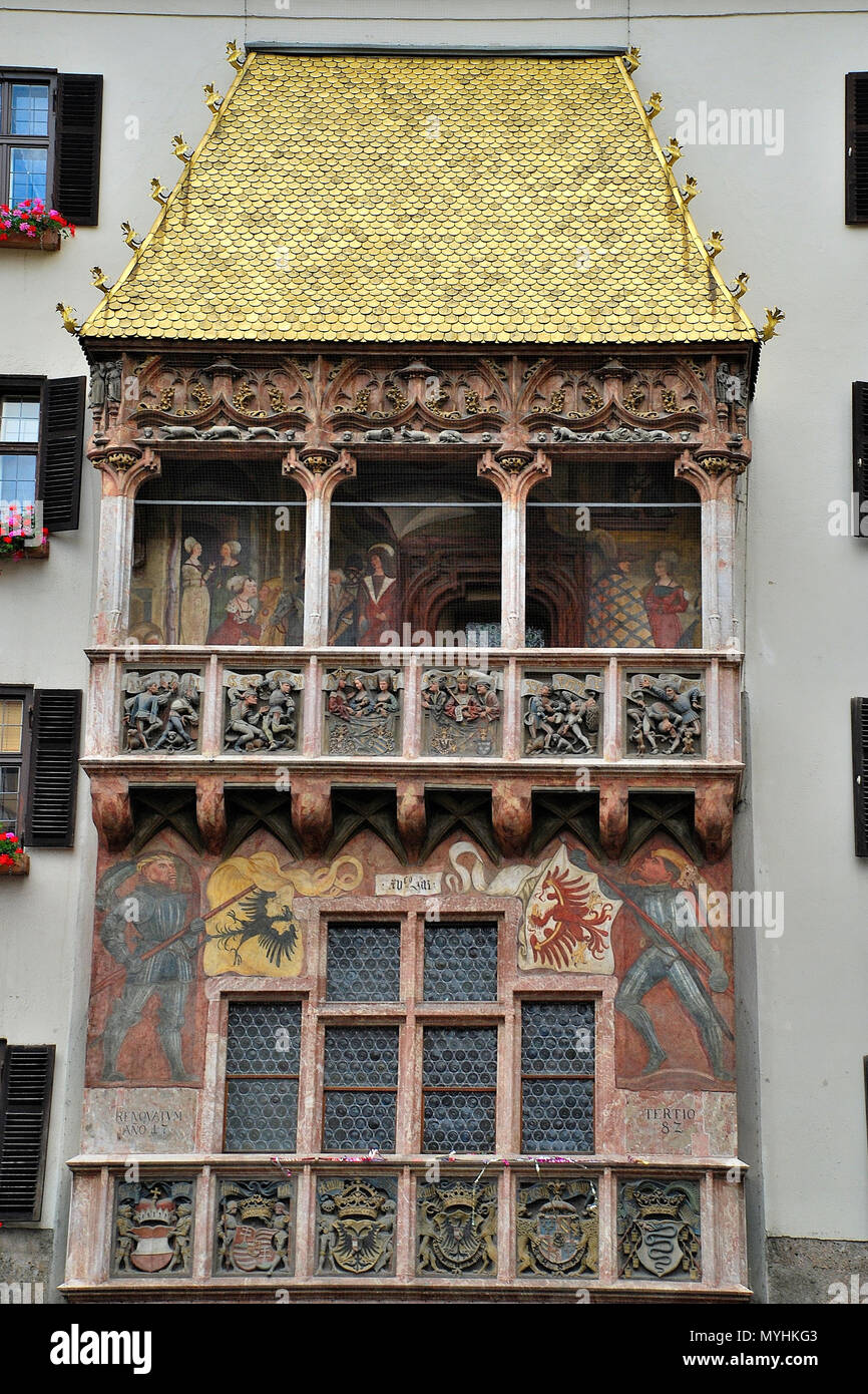 The Goldenes Dachl (Golden Roof), Innsbruck, Austria Stock Photo - Alamy
