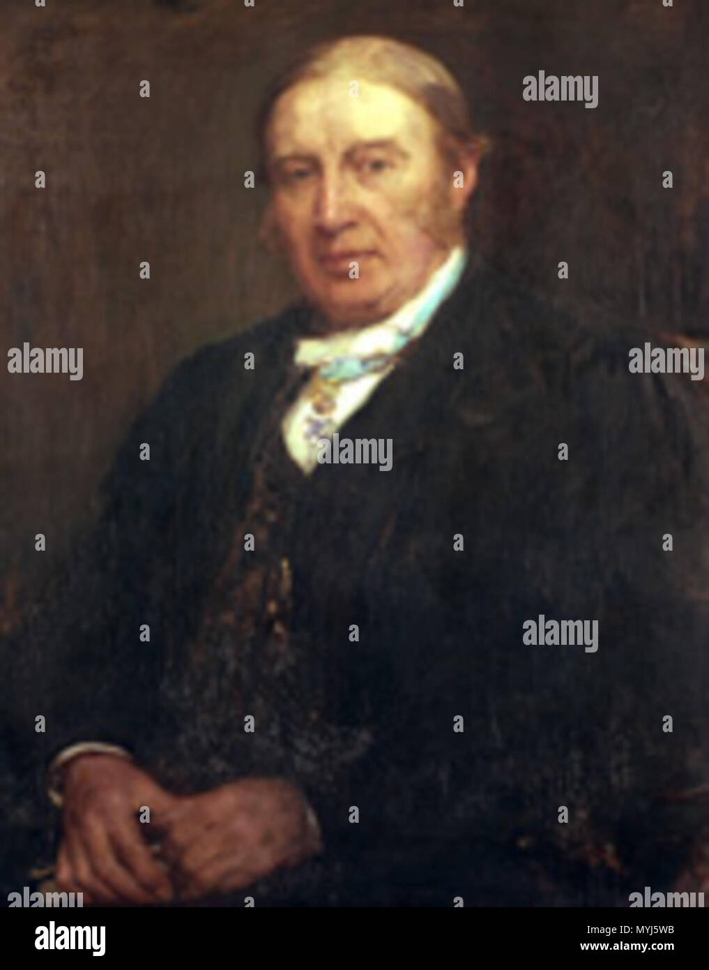 . English Oil on canvas painting of John Pentland Mahaffy, KGCB, and