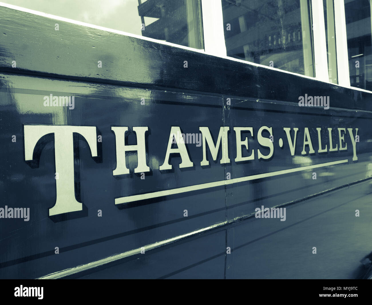 Thames Valley Traction, Vintage Retro, Thames Valley Buses, Reading, Berkshire, England, UK, GB. Stock Photo