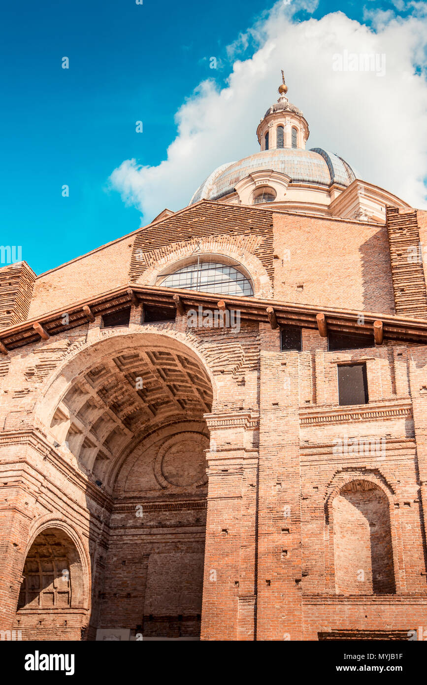 Saint Andrea basilica - italian renaissance architecture - travel destinations - Mantua italy Stock Photo