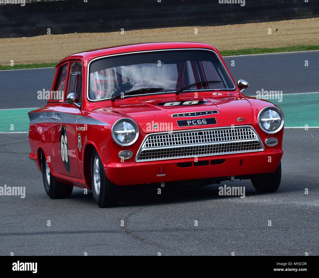 Peter Chambers, Lotus Ford Cortina, HRDC All Stars, TCR UK Race weekend ...