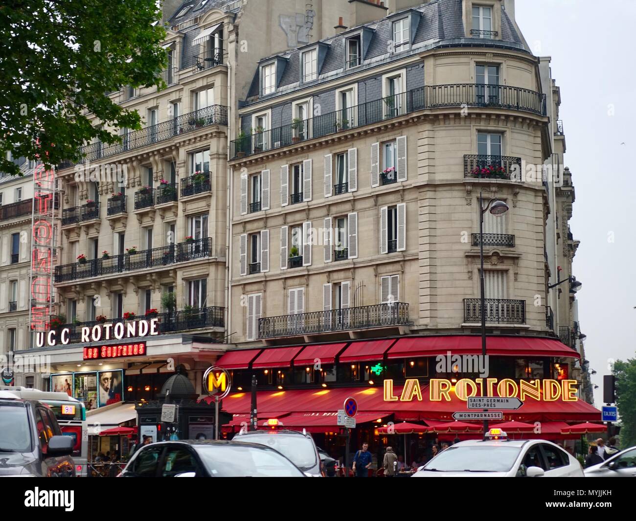 La Rotonde, cafe and brasserie, Montparnasse, Paris, France Stock Photo