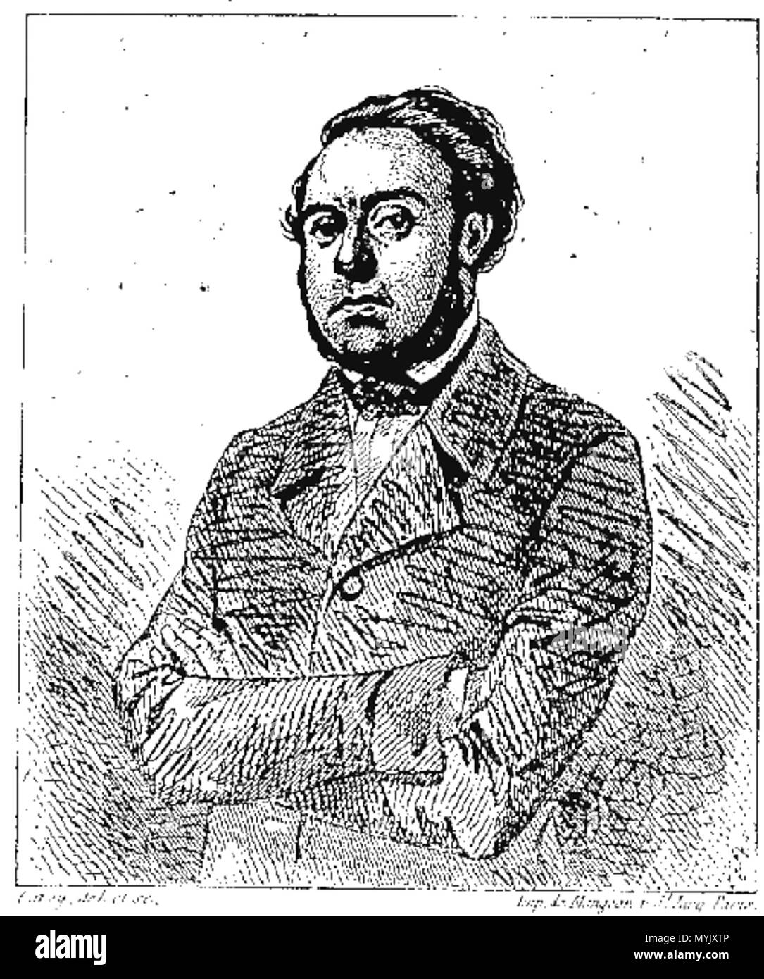 . Français : Portrait gravé d'Alexandre Ledru-Rollin. 1859. Charles ...