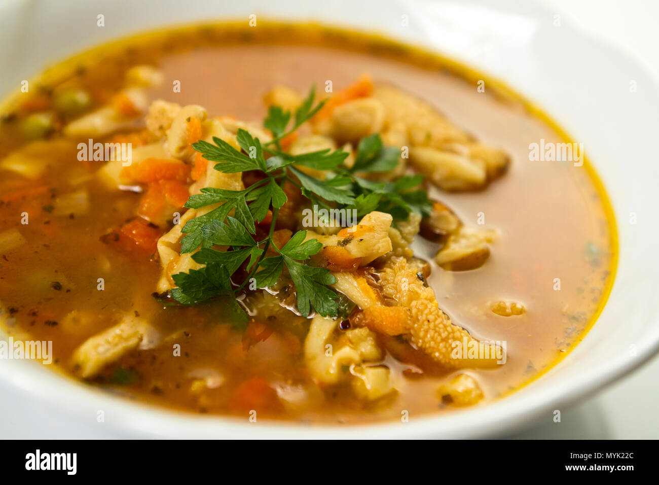 Traditional and very popular in east and south Europe soup from beef