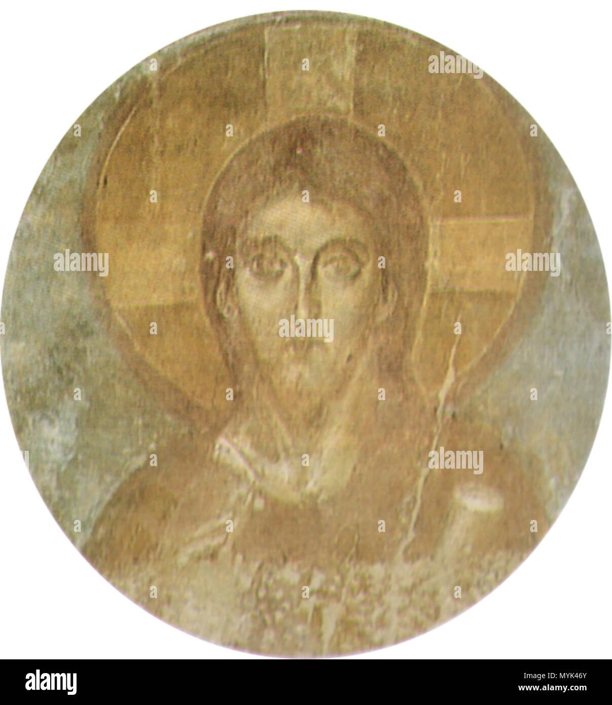 . Maestro di castelseprio, cristo benedicente . 9thCentury possibly. Unknown 337 Maestro di castelseprio, cristo benedicente Stock Photo