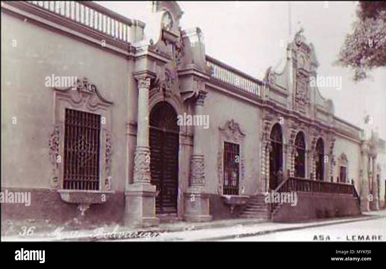 . Español: Propietario: Estado. Arquitecto: Claude Antoine Sahut Laurent. 4 May 2014, 15:06:19. Unknown 378 Museo Bolivariano 1930 Stock Photo