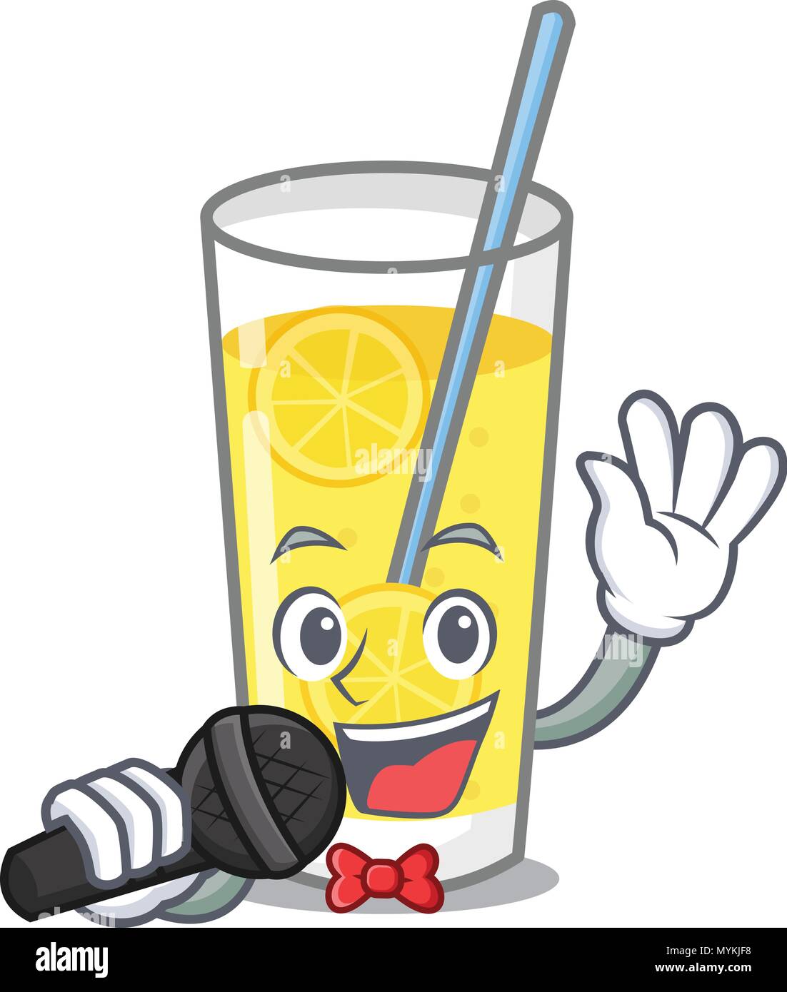 Singing lemonade mascot cartoon style Stock Vector Image & Art Alamy