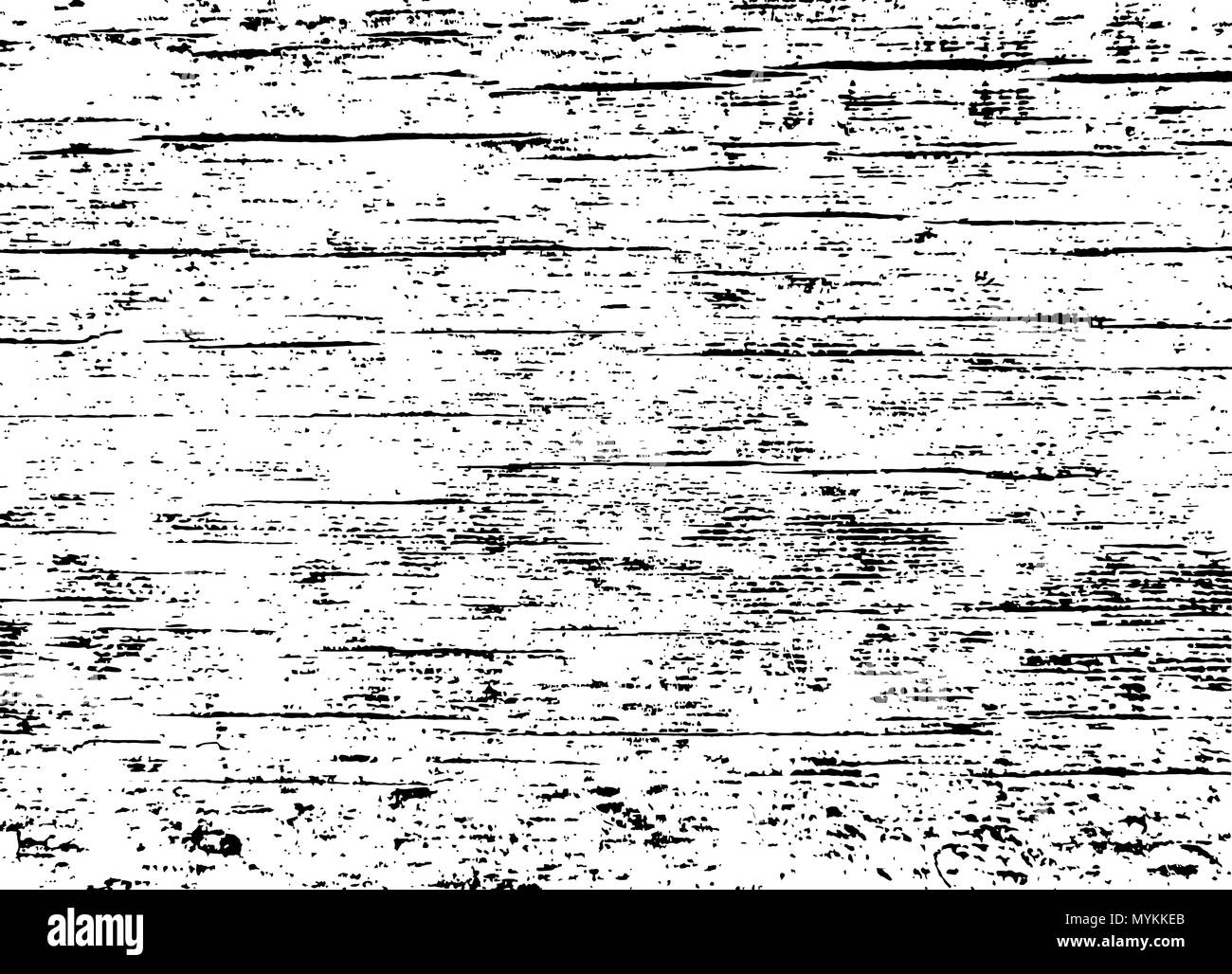 Old wood black and white texture. Vector image Stock Vector