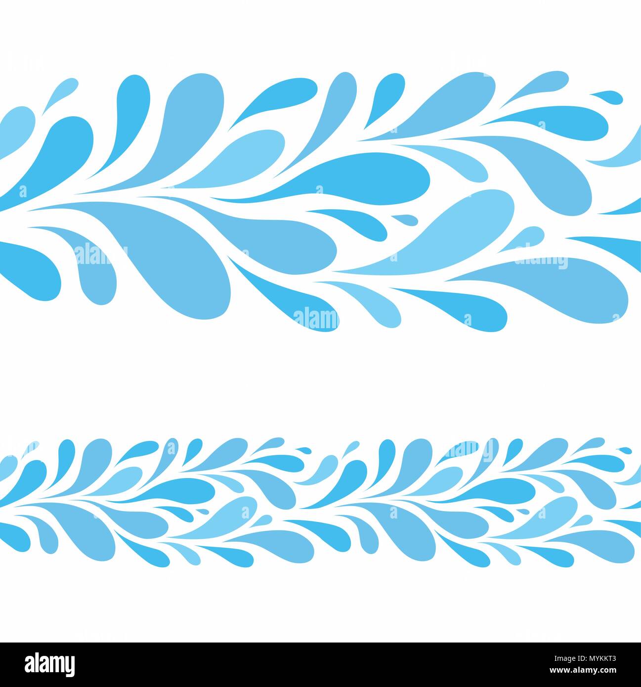 Water drop on white background.Stylized seamless pattern of blue drops  Stock Vector Image & Art - Alamy