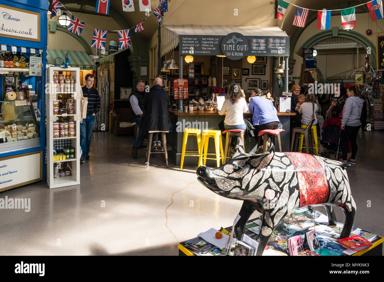 Guildhall indoor market, Bath, Somerset, UK Stock Photo Alamy