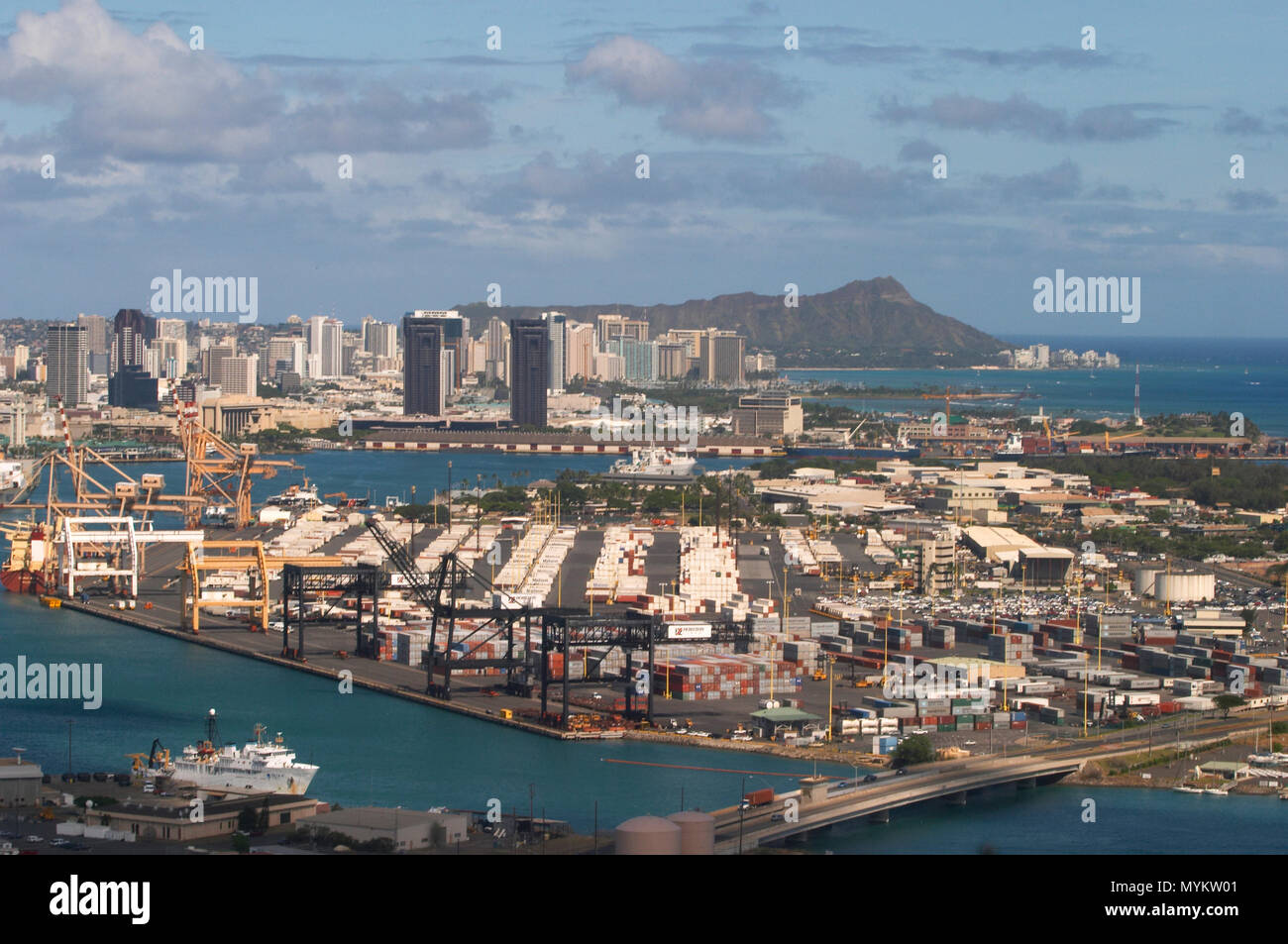 industrial port on Hawaii Stock Photo Alamy