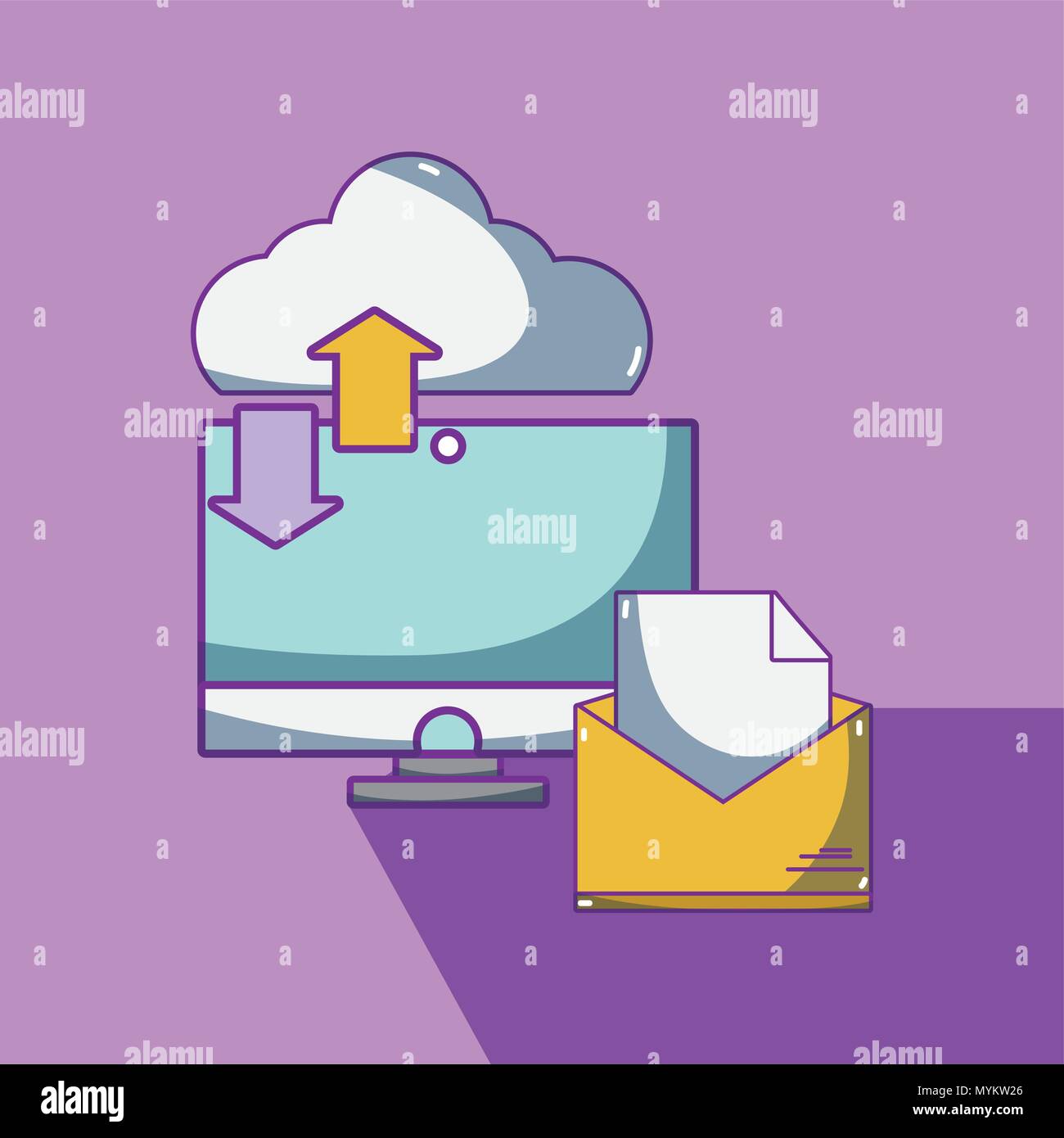 Cloud computing technology Stock Vector Image & Art - Alamy