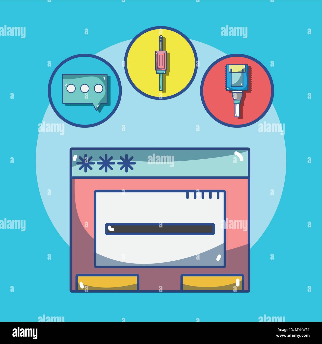 Security system technology Stock Vector Image & Art - Alamy