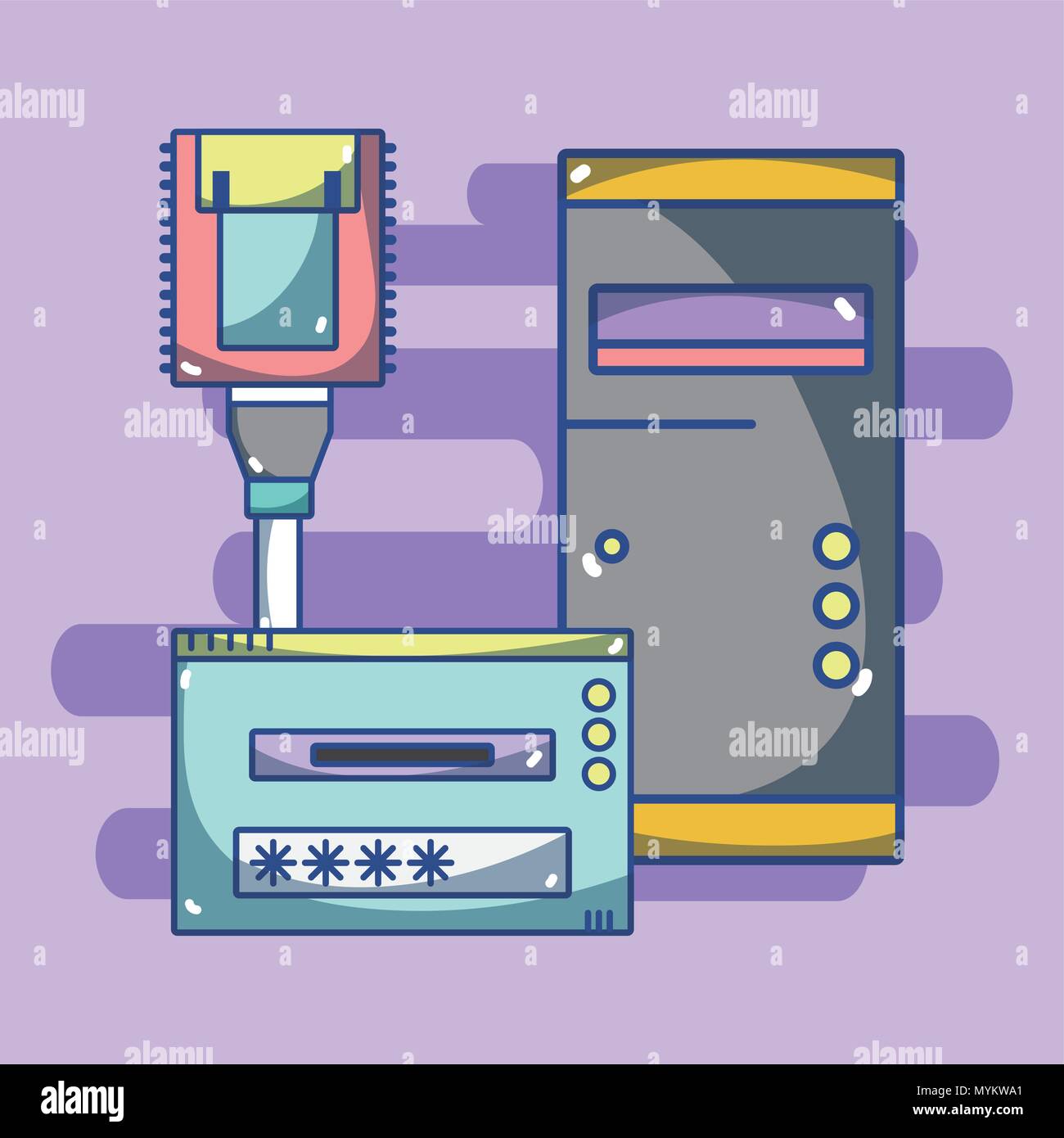 Security system technology Stock Vector