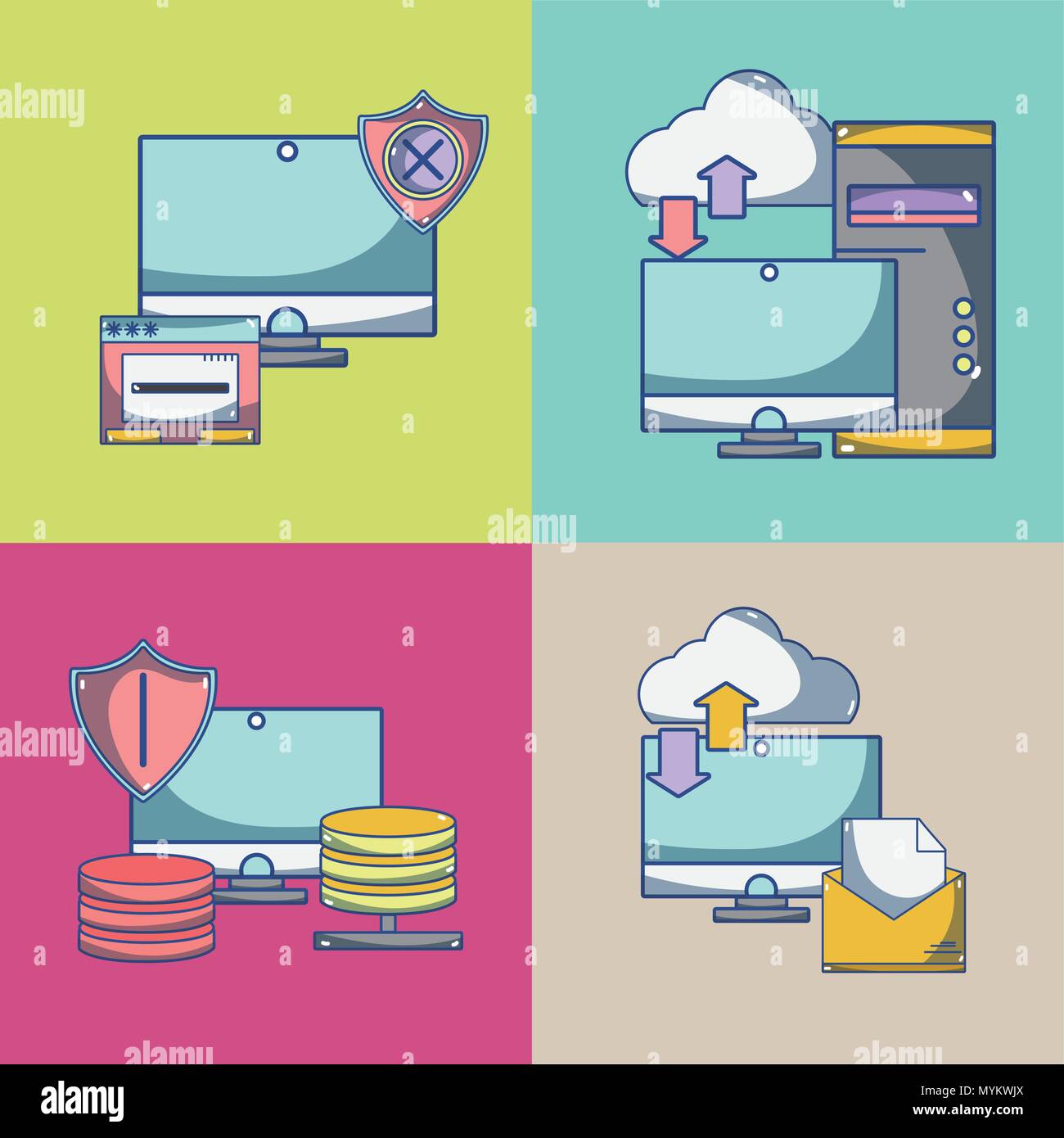 Cloud computing technology Stock Vector Image & Art - Alamy