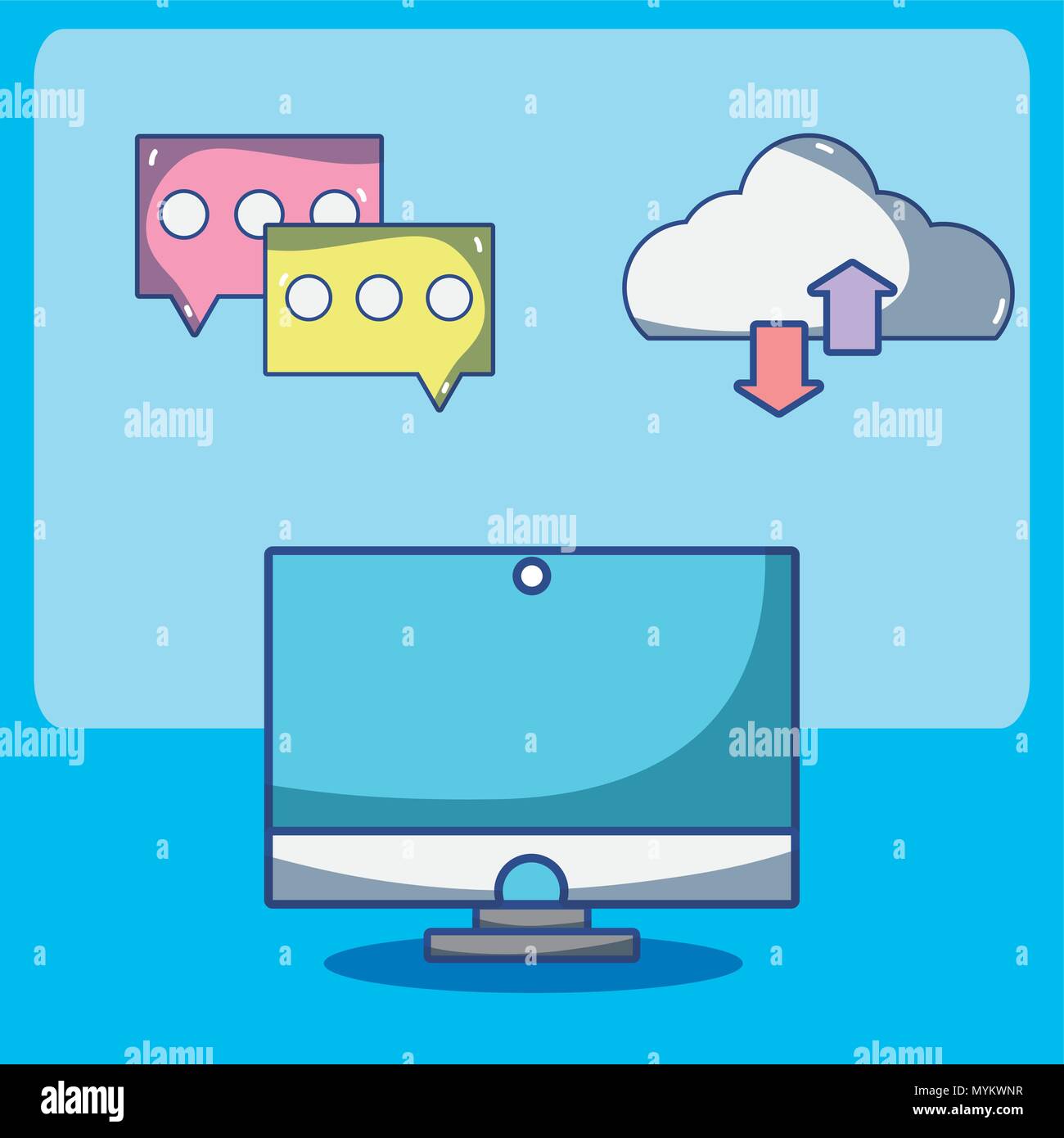 Cloud computing technology Stock Vector Image & Art - Alamy