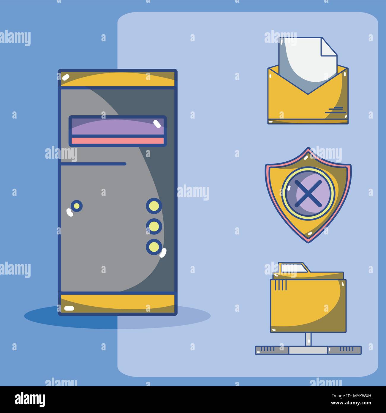Security system technology Stock Vector