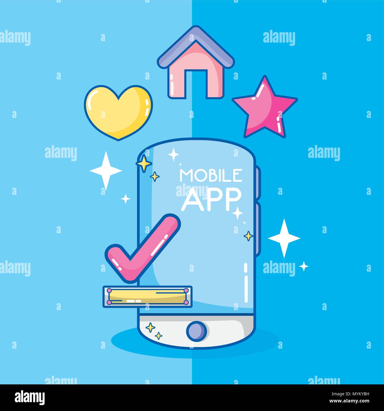 Mobile app technology Stock Vector Image & Art - Alamy