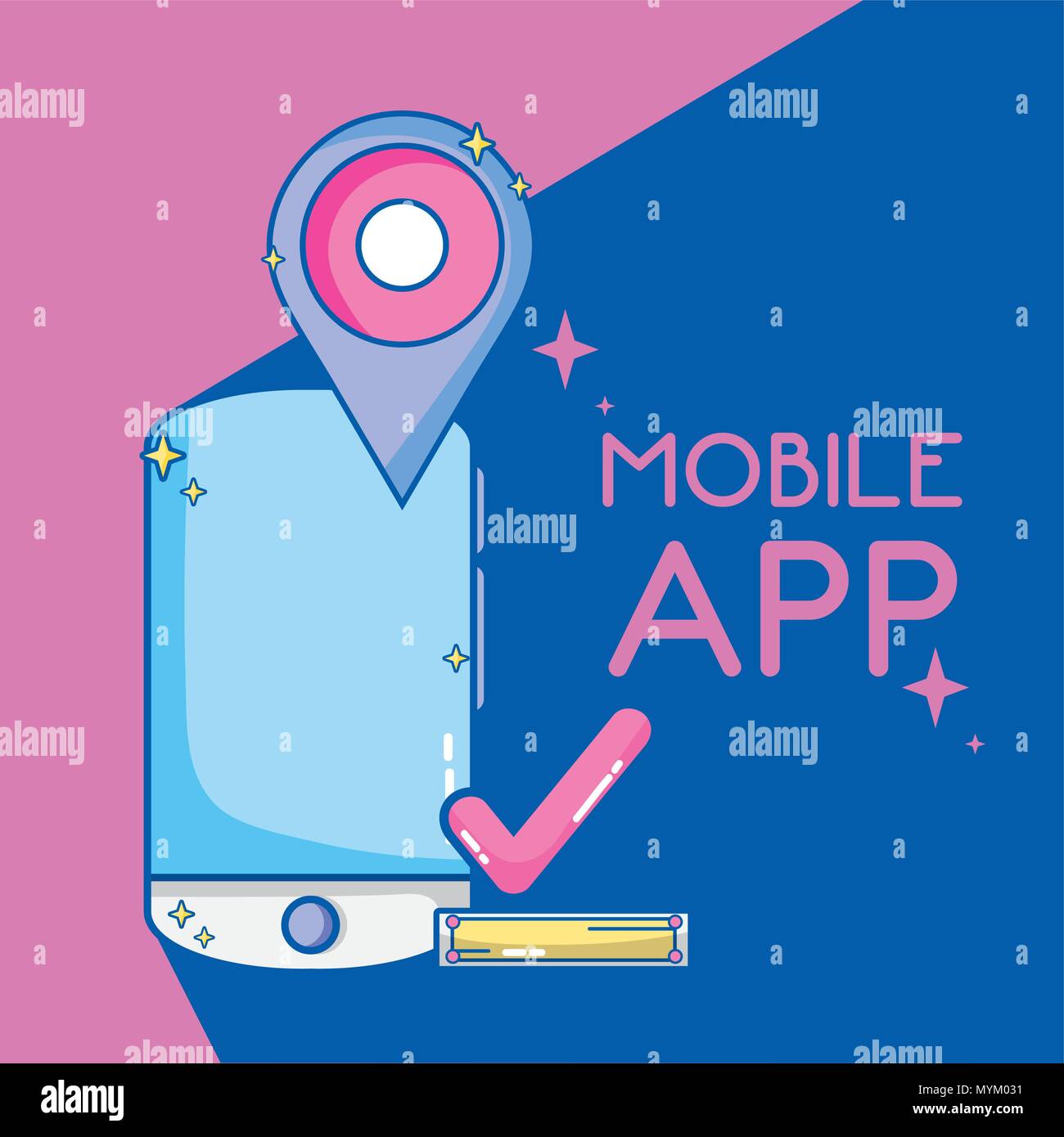 Mobile app technology Stock Vector Image & Art - Alamy
