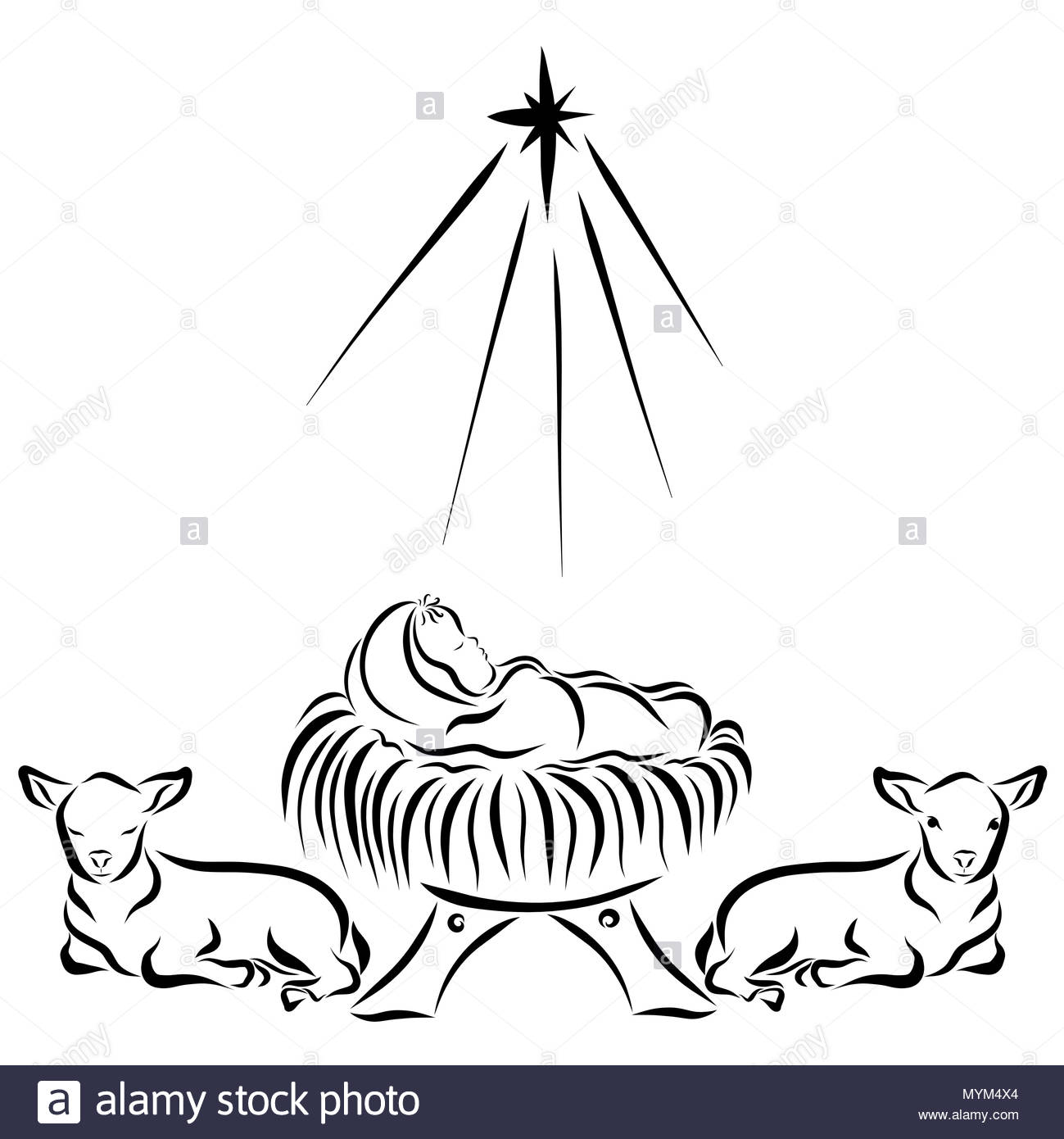 Baby Jesus Black and White Stock Photos & Images Alamy
