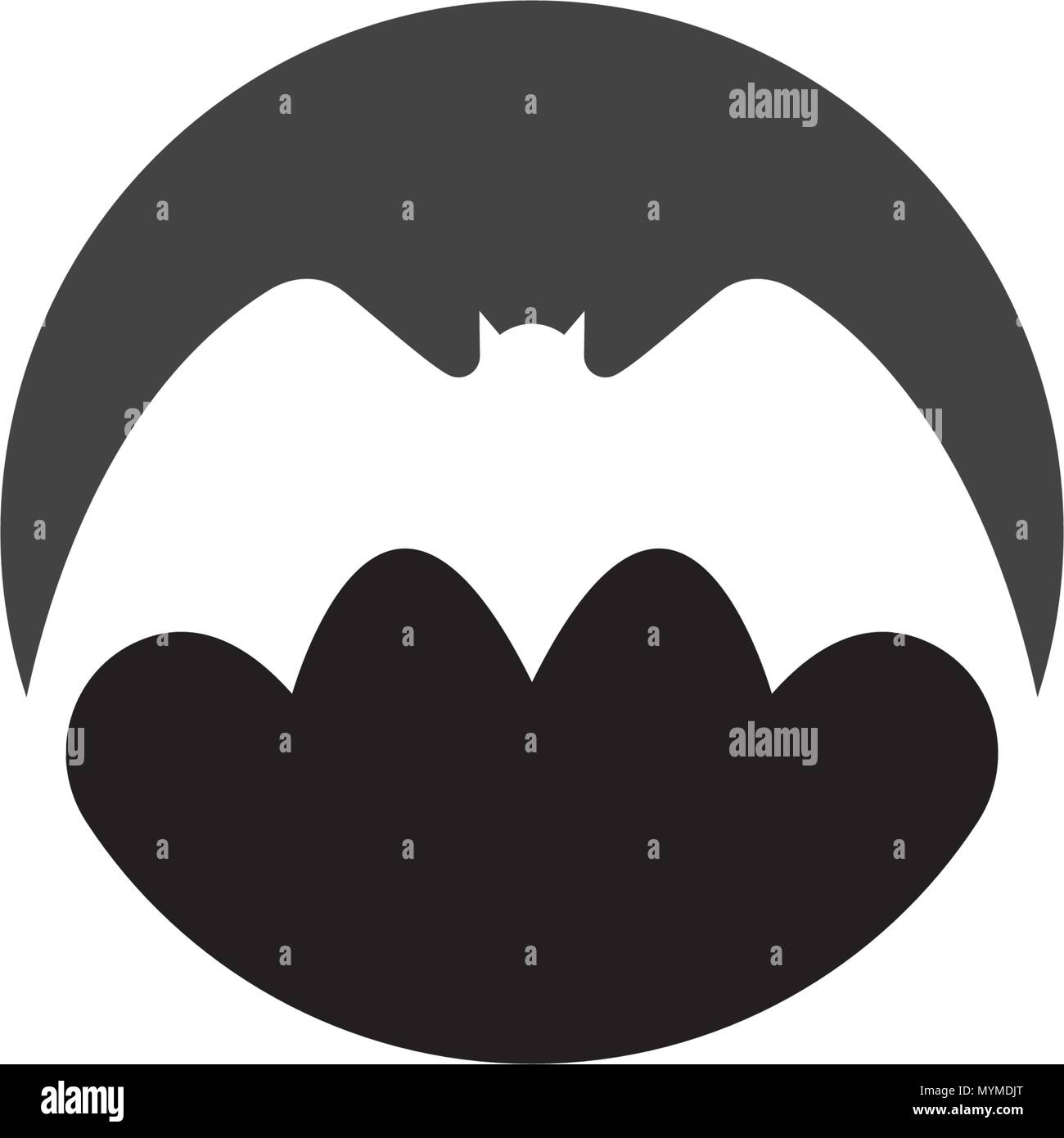 Bat vector icon logo template illustration design Stock Vector Image ...