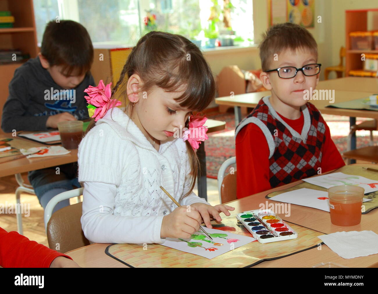 Kindergarten classroom art hires stock photography and images Alamy