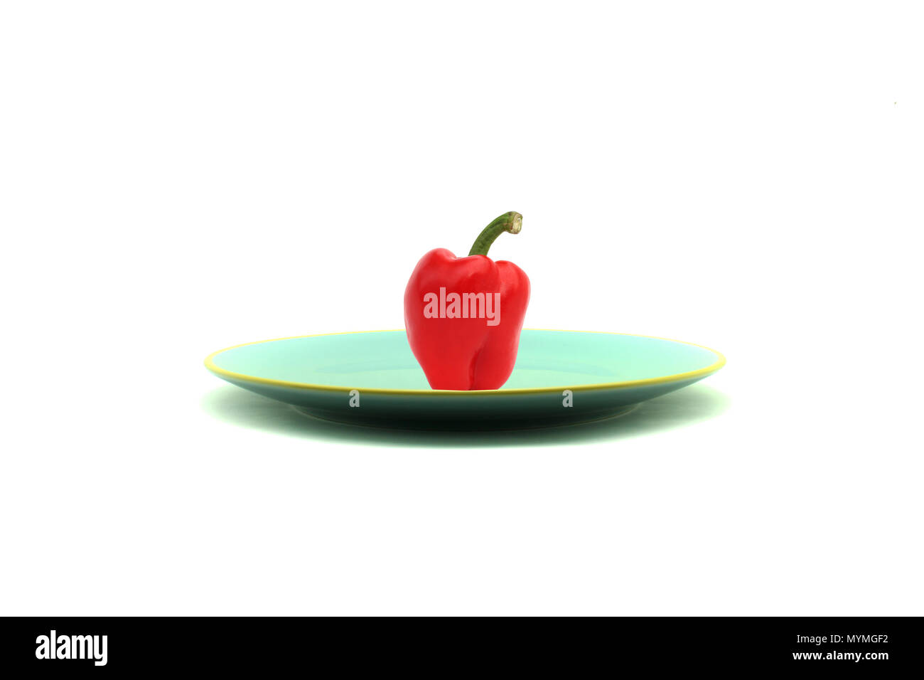 Red yellow bell peppers in Cut Out Stock Images & Pictures - Alamy