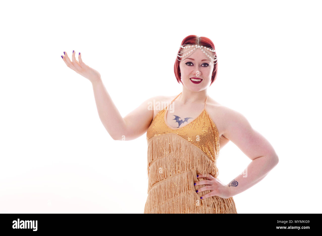 1920s Flapper Girl Stock Photo 189153785 Alamy