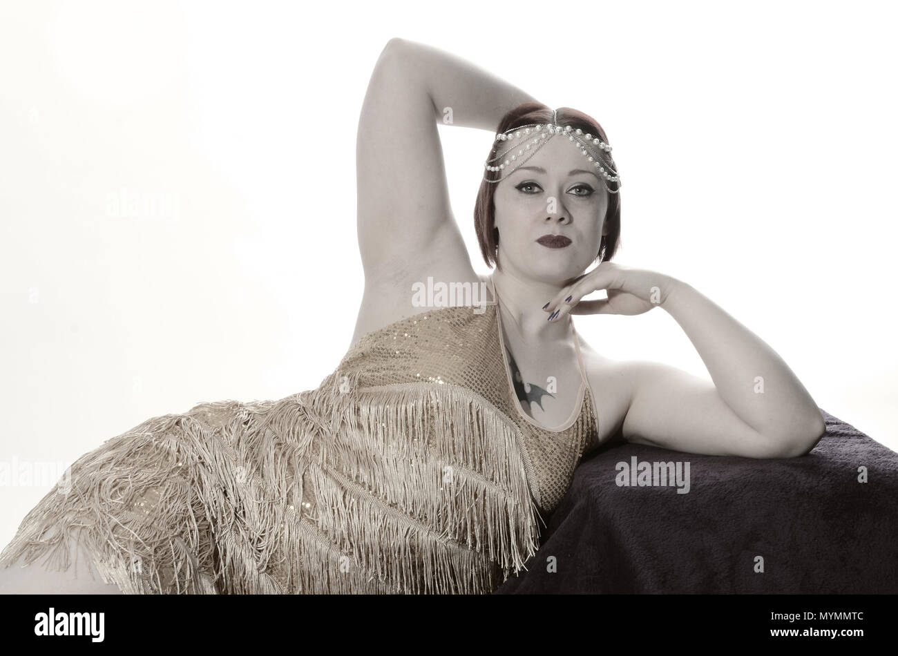1920s flapper girl Stock Photo - Alamy