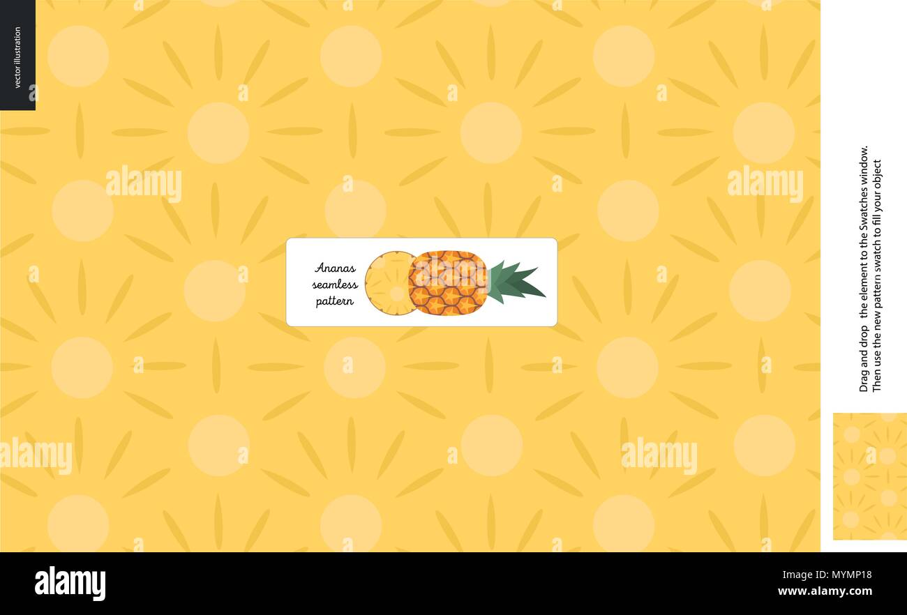 food patterns fruit pineapple texture a seamless pattern of pineapple yellow pulp on the yellow orange background ananas stock vector image art alamy alamy