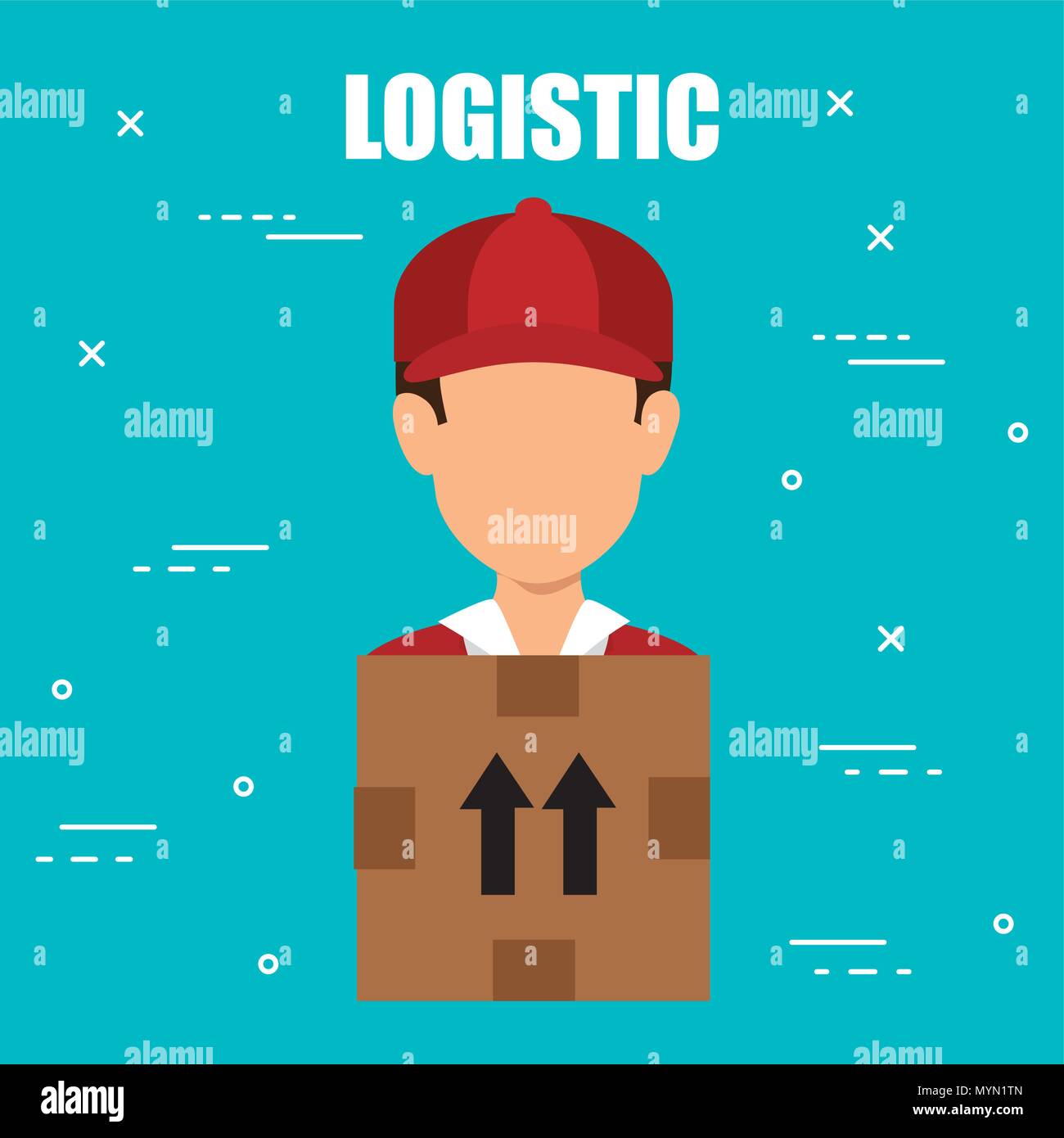 worker logistic service avatar vector illustration design Stock Vector ...