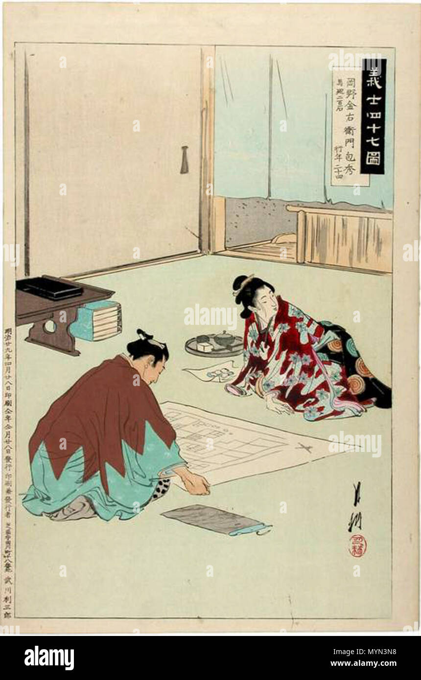 . English: Ronin are masterless samurai. Chushingura is the true story ...