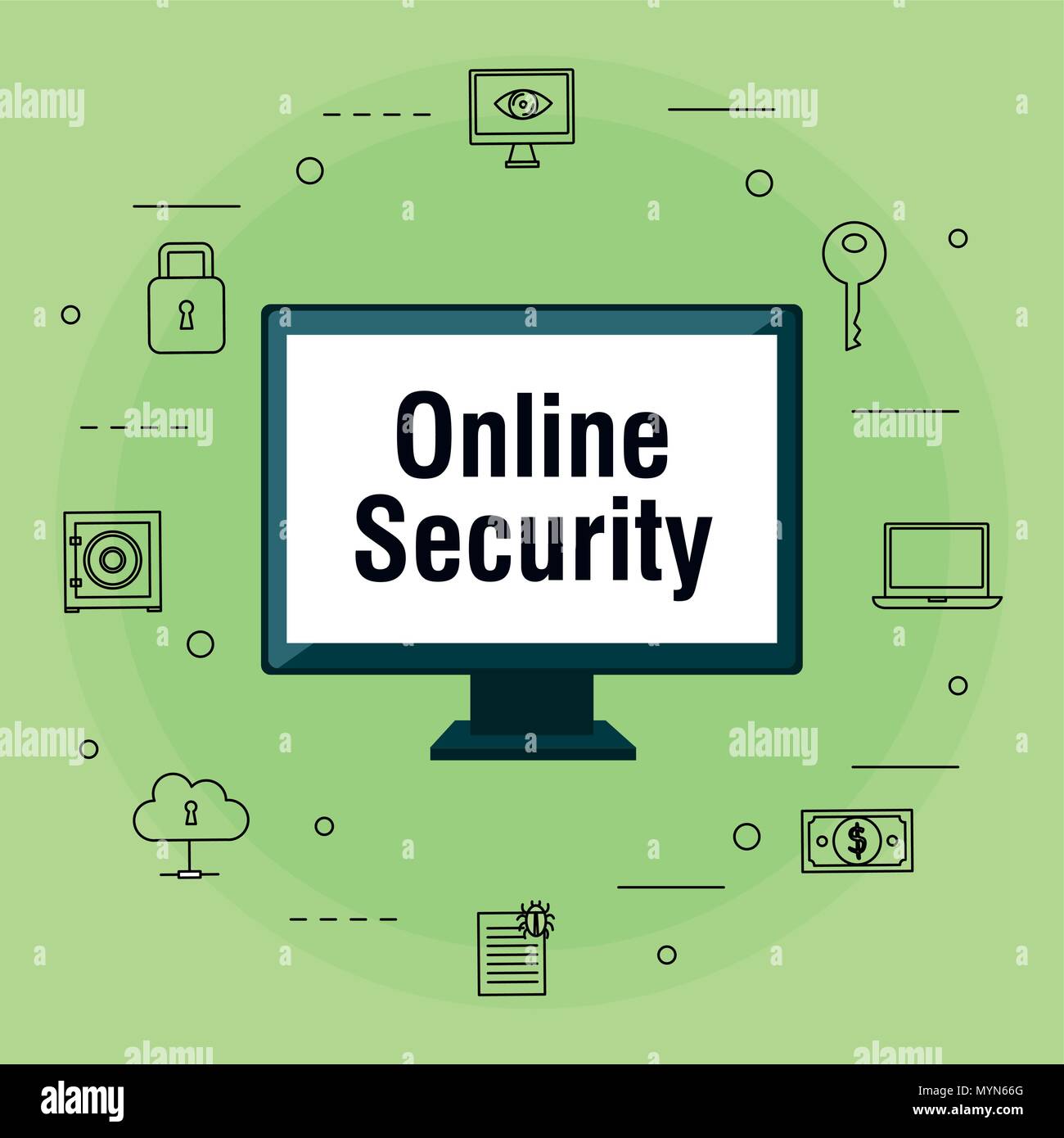 Computer communications safety private Stock Vector Images - Alamy