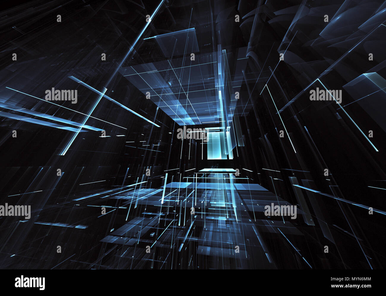 Abstract future technology background - computer-generated 3D image ...