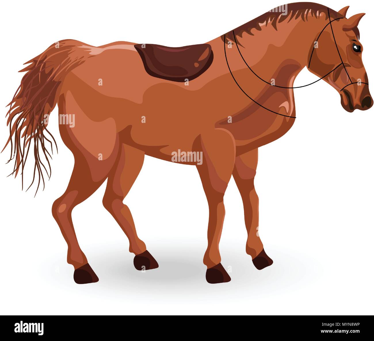 Rearing arabian horse Stock Vector Images Alamy