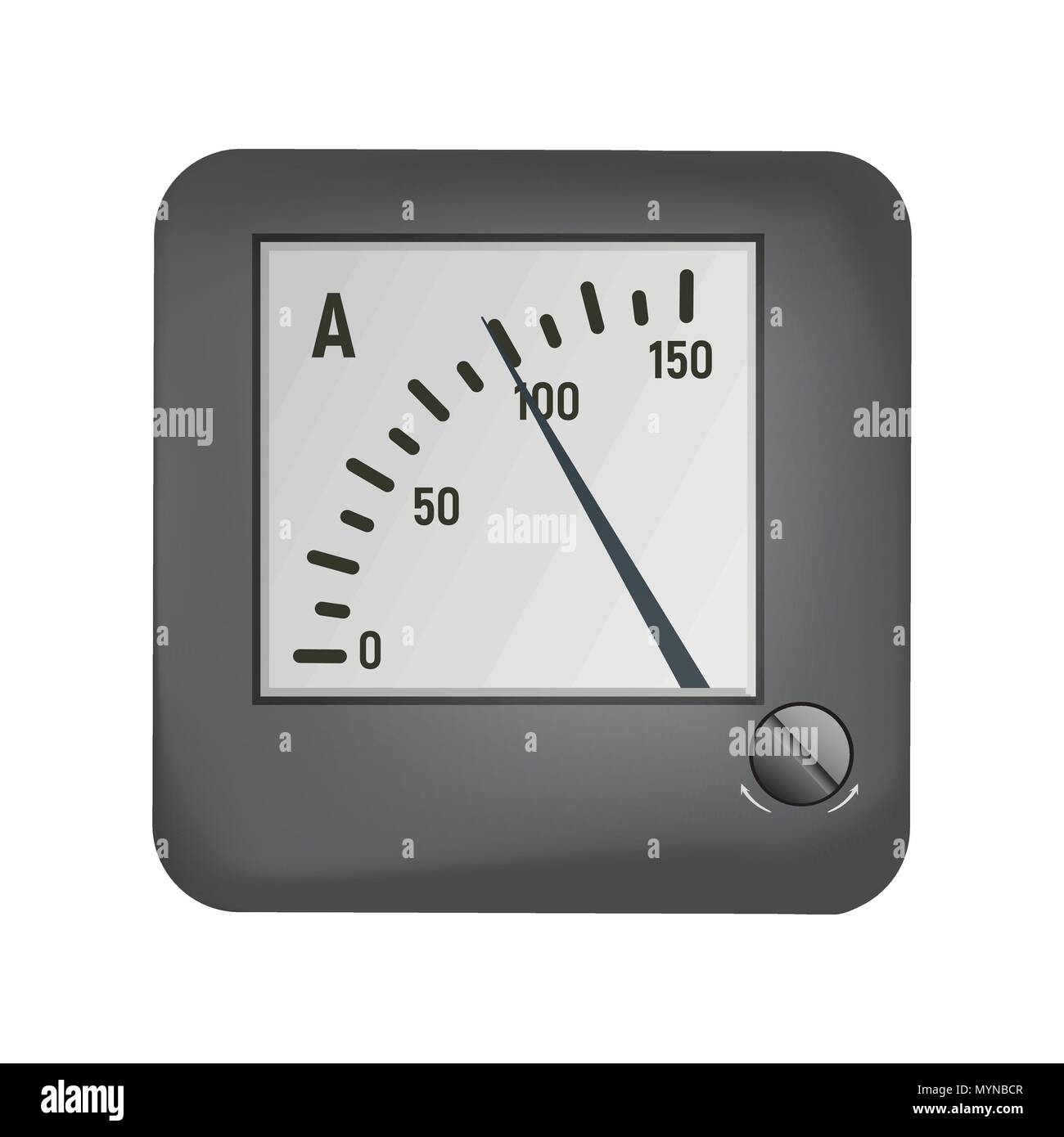 Ammeter to measure the current Stock Vector