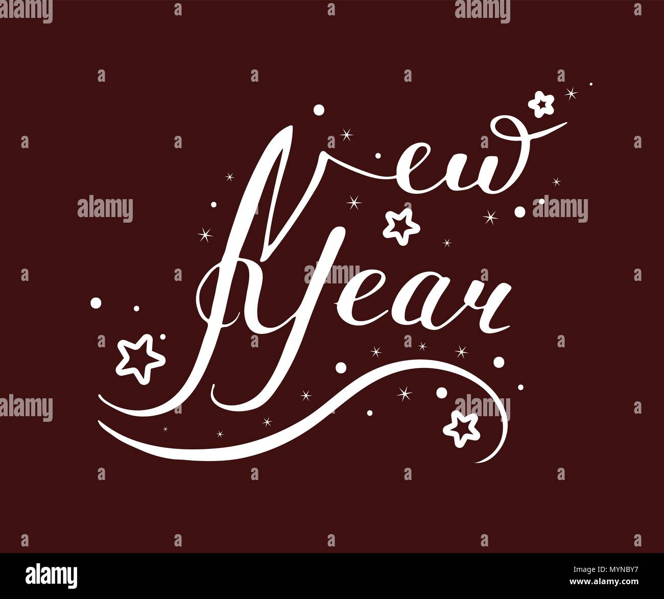 The New Year Is 2019 Stock Vector