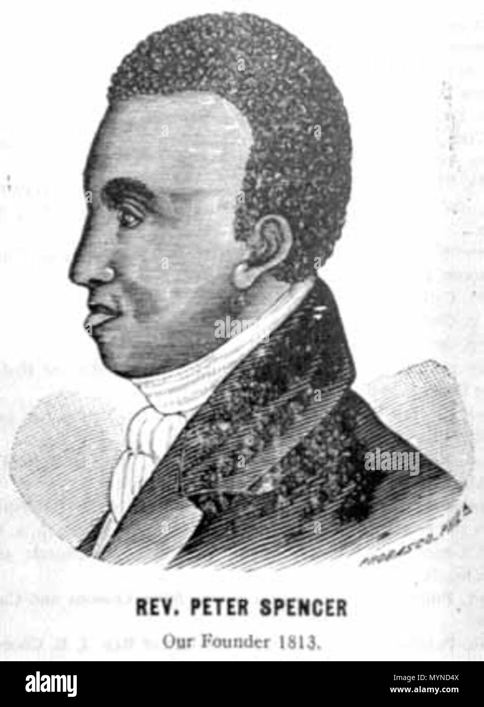 . English rev. peter spencer, founder of a.u.m.p. church . before 1923