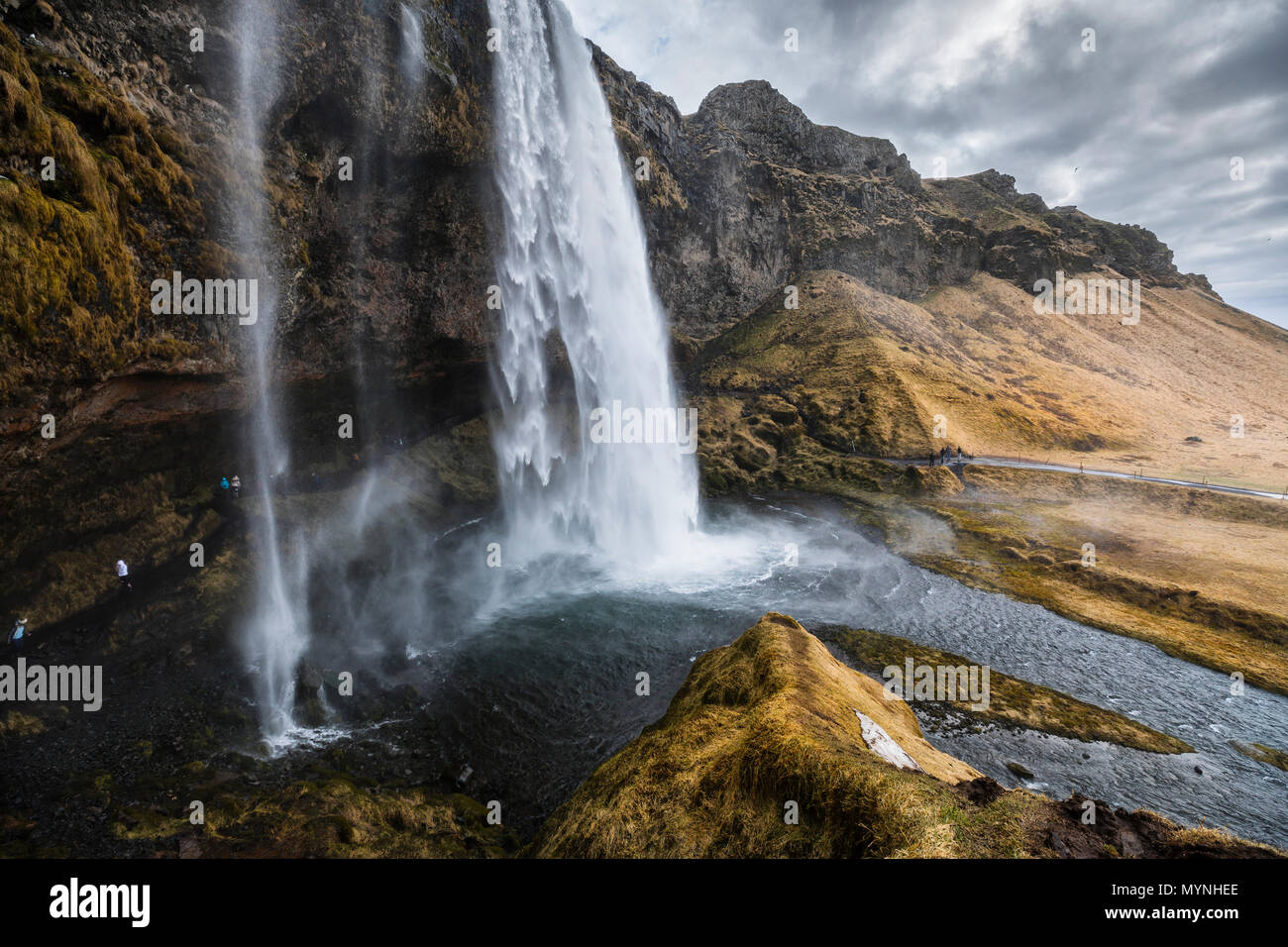 Seljalandsfoss waterfall, Iceland Stock Photo