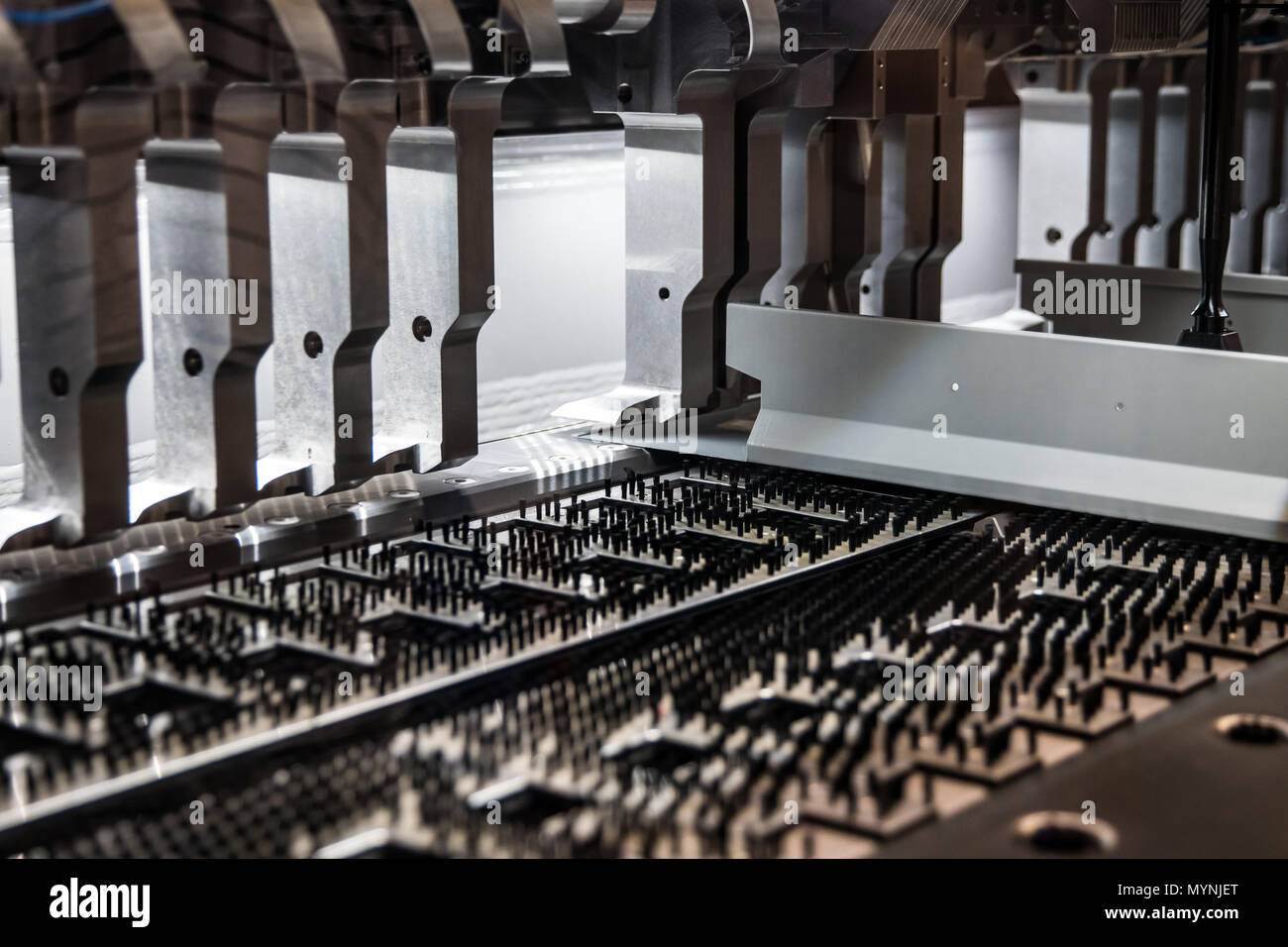 Automatically bending machine Stock Photo