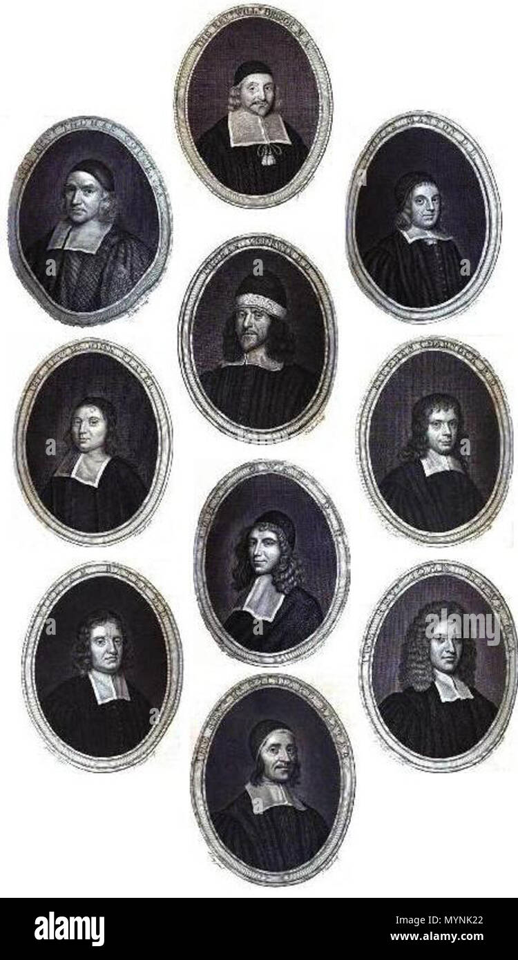 . English: Gallery of famous Puritans: Thomas Gouge, William Bridge ...