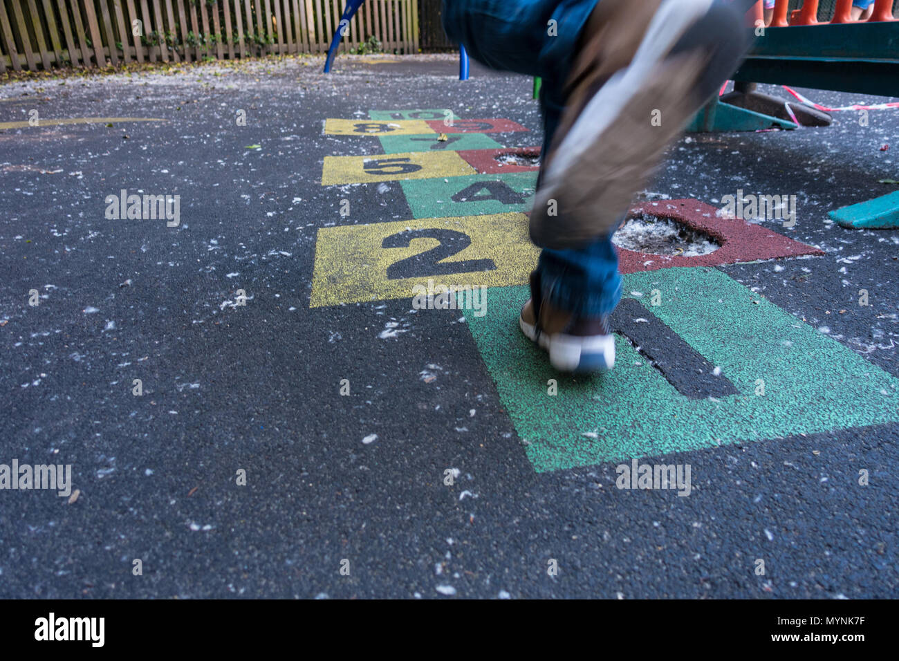 Hopscotch playground hi-res stock photography and images - Alamy