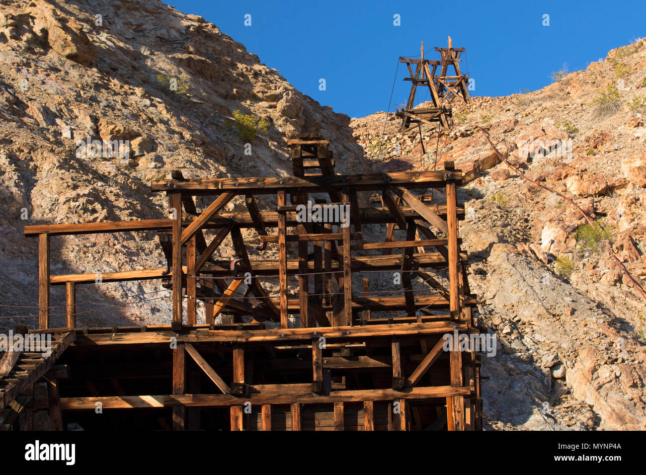 Keane Wonder Mine, Death Valley National Park, California Stock Photo
