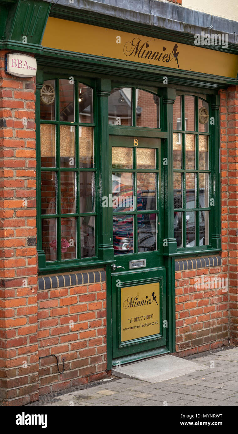Minnies Boutique TOWIE store Brentwood Essex Stock Photo Alamy